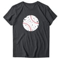 thumbnail image 4 of UANWENN T-Shirt Décontracté à Manches Courtes Imprimé Baseball pour Femmes Col Rond Ample Blouse Hauts d'Été pour Femmes Manches Courtes Pack de Natation Col Roulé Manches Longues Tee-Shirt Rayonne, 4 of 4