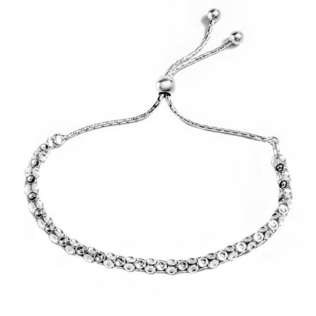PORI Jewelers Sterling Silver Popcorn Adjustable Bracelet