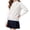 White, variant on FAIOROI Kids Solid Color V Neck Sweater Vest Cotton Knitted Waistcoat for Layering Red 5-6T