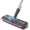 Pink and Grey, variant on Floor Scrub Brush with Long Handle, 3 in 1 Scrape and Heavy-Duty Stiff Bristle Floor Brush with and Tweezer for Cleaning Tile Wall Deck (Orange and White)