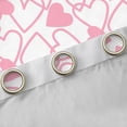 thumbnail image 4 of Erosebridal Dreamy Princess Style Blackout Curtains Set of 2 (52x84 Each),Pink Loves Heart Window Curtains For Girls Kids, 4 of 7