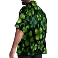 thumbnail image 3 of Saint Patrick's Day Men's Short Sleeve Beach Shirts, Casual Button Down Poplin Printed Summer Tops - Unisex, 3 of 6