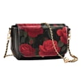 thumbnail image 2 of Crossbody Bags for Women Casual Lightweight Travel Handbags Red Roses Pattern, 2 of 7