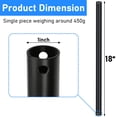 thumbnail image 2 of Ventilador de techo Downrod Sibosen de metal negro mate de 18 pulgadas, 2 of 7