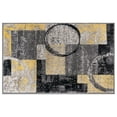thumbnail image 2 of World Rug Gallery Abstract Circle Yellow 2'x3' Door Mat, 2 of 9
