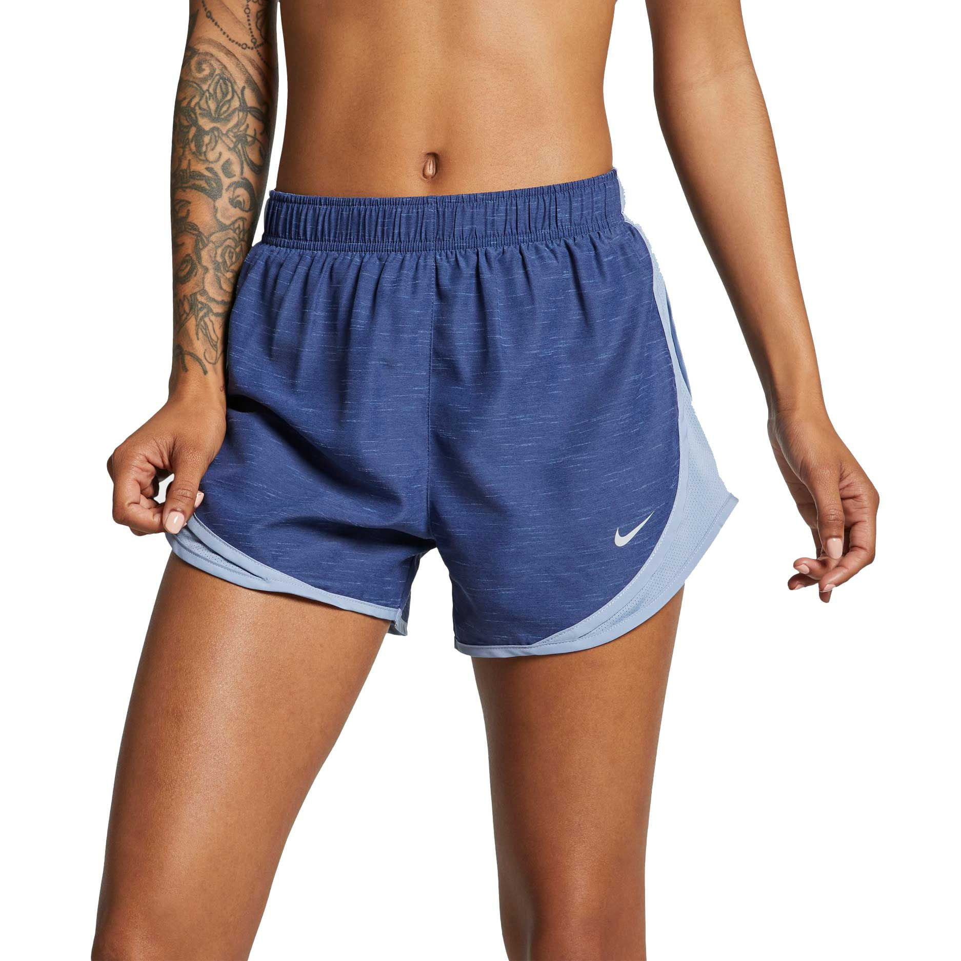 nike women's tempo heatherized running shorts
