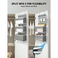 thumbnail image 4 of LazySpin 6-Shelf Over the Door Organizer, Door Hanging Storage, Gray, 4 of 10