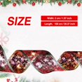 thumbnail image 3 of PENGXIANG Christmas Ribbon Fairy Lights Christmas LED Lights Double Ribbon String Lights Christmas Tree Decoration Glowing Ribbon Pendant, 3 of 6