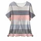 thumbnail image 1 of Camisetas de Manga Corta para Mujeres, Camiseta de Cuello Redondo Impresa de Moda, Primavera Y Verano Casual, 1 of 9