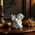 thumbnail image 4 of Angels Resin Statue Figurine,Adorable Angel Sculpture Memorial Statue for Coffee Table, Book Shelf Decor Accents, 4 of 6