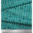 thumbnail image 3 of Soimoi Green Cotton Duck Fabric Bee & Lady Bird Insect Printed Fabric 1 Yard 42 Inch Wide, 3 of 3