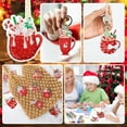 thumbnail image 2 of 15PCS Christmas Diamond Painting Keychain Set with 5D DIY Diamond Art, Perfect for Christmas Crafts and Home Decor, 2 of 7