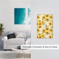 thumbnail image 5 of Fotbe Artistic Marble Pattern Sunflower Print Duplex Receptacle Wall Plate, 1-Gang 5.0" x3.0" Wall Outlet Covers, Dual Outlet Faceplates Covers, Color-matched Screws Included-Style T, 5 of 6