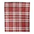 thumbnail image 1 of HATIART Flannel Throw Blanket Tartan Plaid Pattern Printing Pattern Checkered in Stripes of Dark Moderate Red Pink White and Maroon 58x80 Inch Lightweight Cozy Plush Fluffy Warm Fuzzy Soft, 1 of 4