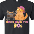 thumbnail image 4 of Inktastic Bring Back the 90s Cool Orange Cat T-Shirt, 4 of 5
