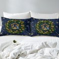 thumbnail image 4 of Christmas Sheets King Size Xmas Decorations Nativity Scene Bed Sheets Set, Religious Jesus Christmas Tree Sheet Set For Halloween Christmas Rustic Party Holiday Decor, Navy Blue, 4 of 5