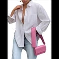 thumbnail image 1 of Camisas de Mujer con Botones, Blusas de Rayas de Larga, Blusas Casuales de Moda 2025 M, 1 of 7