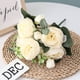 thumbnail image 5 of Matsuzay Ramo de flores de seda rosas, hojas artificiales, decoración Floral para el hogar, boda, jardín, fiesta Flores artificiales, 5 of 6