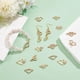 thumbnail image 2 of 36 piezas de dijes de corazón y mariposa con diamantes de imitación en 9 estilos, conectores de joyería de eslabones huecos dorados para hacer aretes, collares y pulseras., 2 of 6