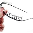 thumbnail image 3 of Metal Headband Set - 9 Pieces Elastic Wavy Spring Wave Non-Slip Sports Hair Hoop for Men and Women (Black), 3 of 5