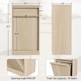 thumbnail image 3 of Ataucjin Tilt Out Trash Can Cabinet,Hidden Trash Cabinet with 10 Gallon Storage,Kitchen Freestanding Recycling Trash Cabinet with Drawer,Pet-Proof Garbage Can Cabinet Laundry Hamper for Kitchen, 3 of 7