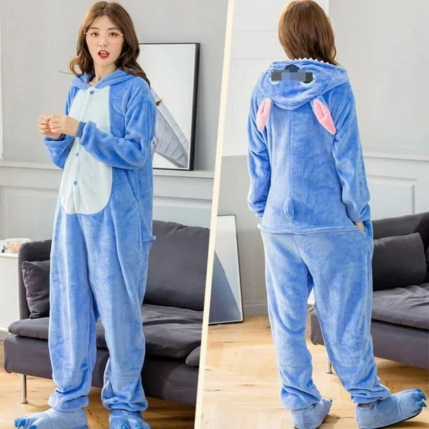 Kigurumi Pijama de una pieza para adulto mono de dibujos animados ropa de dormir de cuerpo completo forro polar disfraz de Navidad y Halloween Bodega Aurrera en linea
