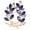Purple, variant on Emerald Colored Crystal Feather Leaf Brooches Pin
