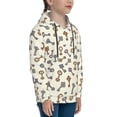 thumbnail image 3 of Picia Keys1 Pattern Youth Hoodie - Warm Pullover Sweatshirt with Kangaroo Pocket, Ideal for Boys and Girls-Small, 3 of 6