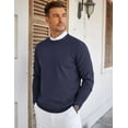 thumbnail image 5 of COOFANDY Mens Crew Neck Sweaters Long Sleeve Lightweight Knit Dress Pullover Sweaters, 5 of 10