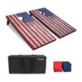 thumbnail image 1 of GoSports Jeu de Cornhole Classique Taille Réglementaire Extérieur Jardin, Drapeau Américain, 1 of 5