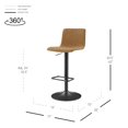 thumbnail image 2 of Taburete de bar New Pacific Direct Bruce Fabric Gaslift 42h cm, 2 of 9