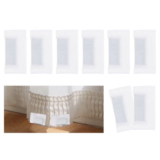 Paquete de 8 pesos de cortina para cortinas, pesos de cortina de ventana cubiertos para exteriores, colgante de hierro en la parte inferior para cortinas y manteles (17 g cada uno)