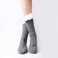 thumbnail image 4 of TELOLY 2Pairs Slipper Socks for Women,Knit Wool Socks Slipper Socks,Extra Thick Lining Fuzzy Socks,Combination1, 4 of 7
