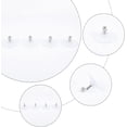thumbnail image 4 of 12 juegos de ventosas para matrículas, de silicona transparente de 2,1", de PVC, para sujetar ventosas, accesorios para estantes de baño y cocina con tuerca ciega M6., 4 of 9
