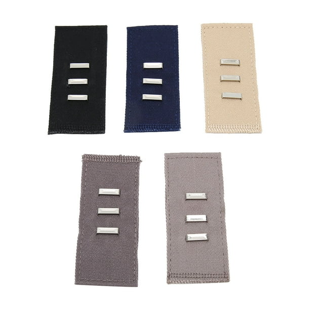 Extensor de cintura para pantalones, 5 piezas, extensores de cintura elásticos, extensores de banda para la cintura, extensores de cintura, funcionalidad versátil