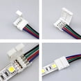 thumbnail image 3 of Xihbxyly Conector para Tira Led Rgb, Cable Macho-Hembra de 10 Mm y 4 Pines, Fácil de Instalar para Tiras Rgb 5050 3528, Conector Rápido para Proyectos Led, Paquete de 10, 16 Cm de Largo., 3 of 7