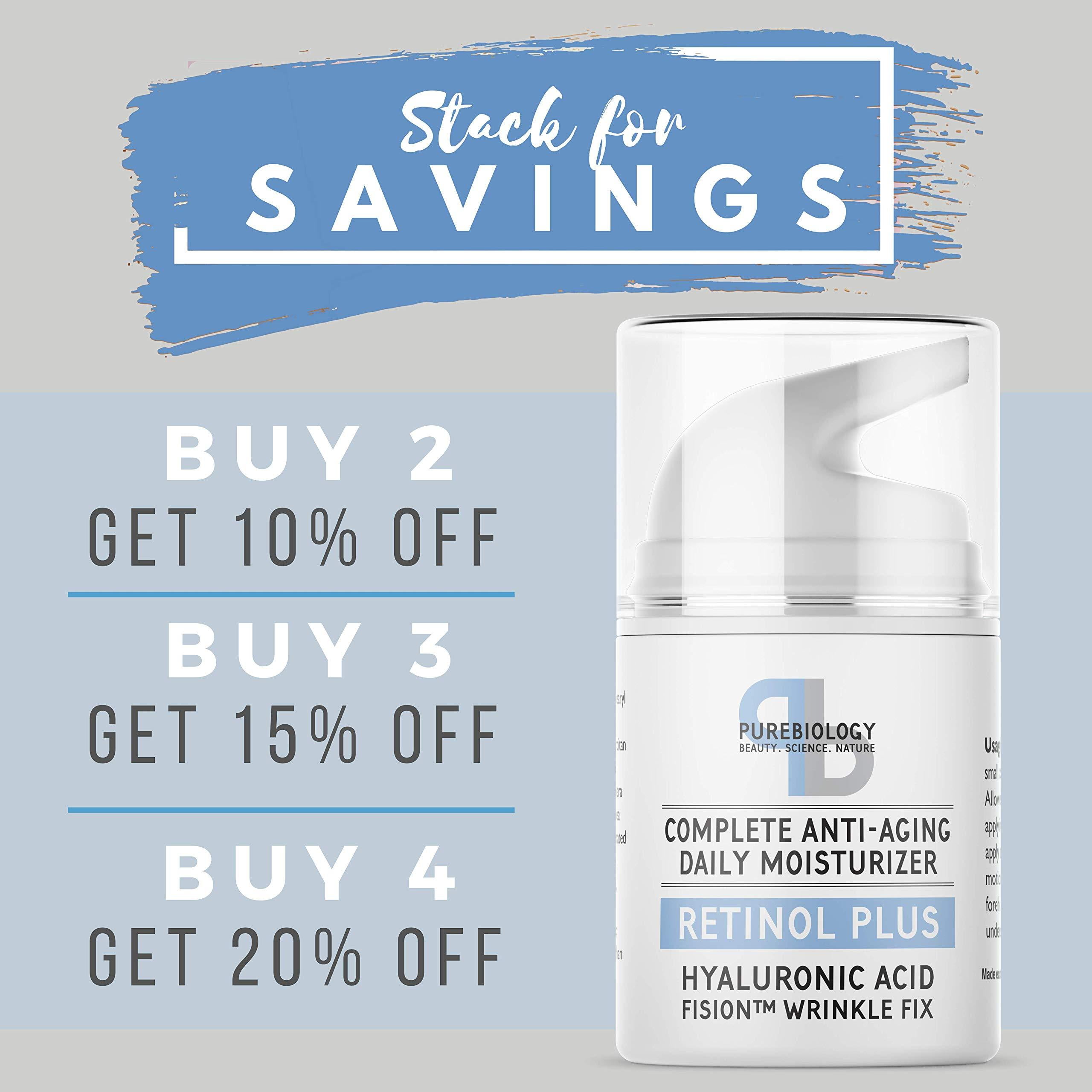 pure biology retinol plus moisturizer