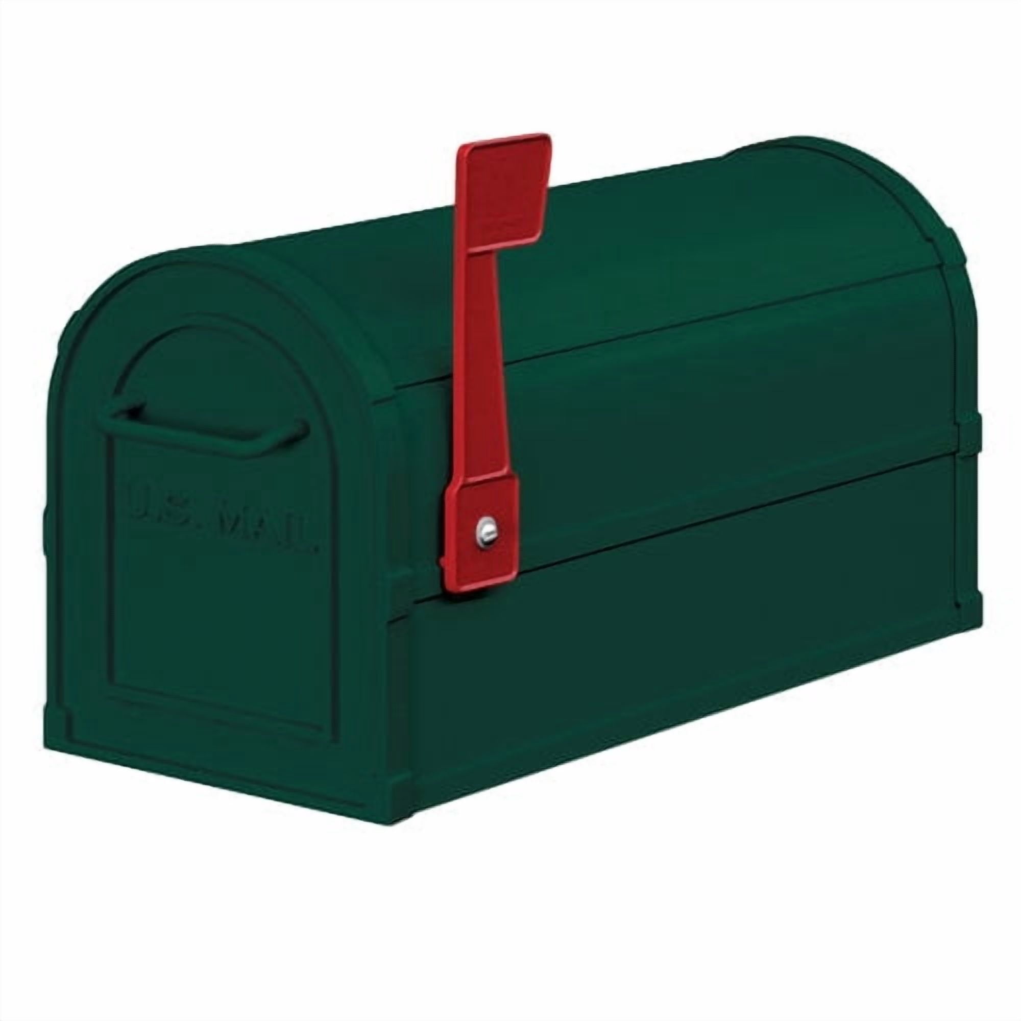 Salsbury 4800 Series Heavy Duty Rural Mailbox, White, Aluminum