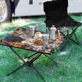 thumbnail image 4 of BZSMCE Camping Tables Simple Folding Table Feline and Canine Friends Pattern Size:23.6*15.7in, 4 of 7