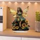 thumbnail image 5 of Uuiauoio Woman and Cheetah Rotatable Acrylic Table Ornament The Ideal Spring Gift for Ideal Gift New Year, Valentine's Day, Ramadan, 5 of 6