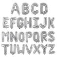 thumbnail image 2 of 16 Inch HAPPY ANNIVERSARY Letters Balloons Decorative Aluminum Film Balloons Set for Wedding Party (Silver), 2 of 4