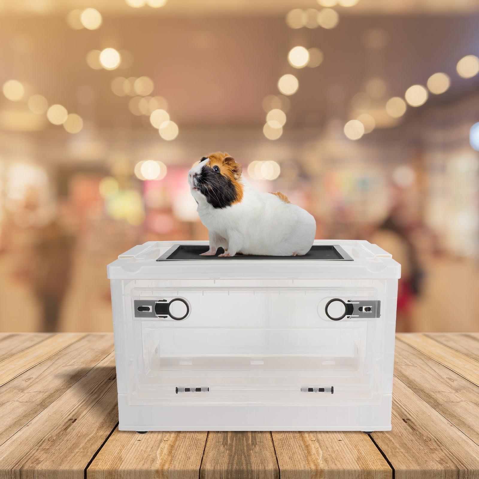 Baluue Premium White Plastic Hamster House with Good Air Circulation Easy Feeding