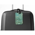 thumbnail image 5 of WIRESTER 2pcs Set PU Leather Luggage Tags Privacy Label Flap for Travel Suitcase Baggage - Almond Blossom Van Gogh, Claude Monet Water Lilies, 5 of 7