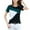 Green, variant on EINCcm Womens Color Block Short Sleeve T Shirt Casual Basic Crew Neck Tee Summer Tunic Blouse