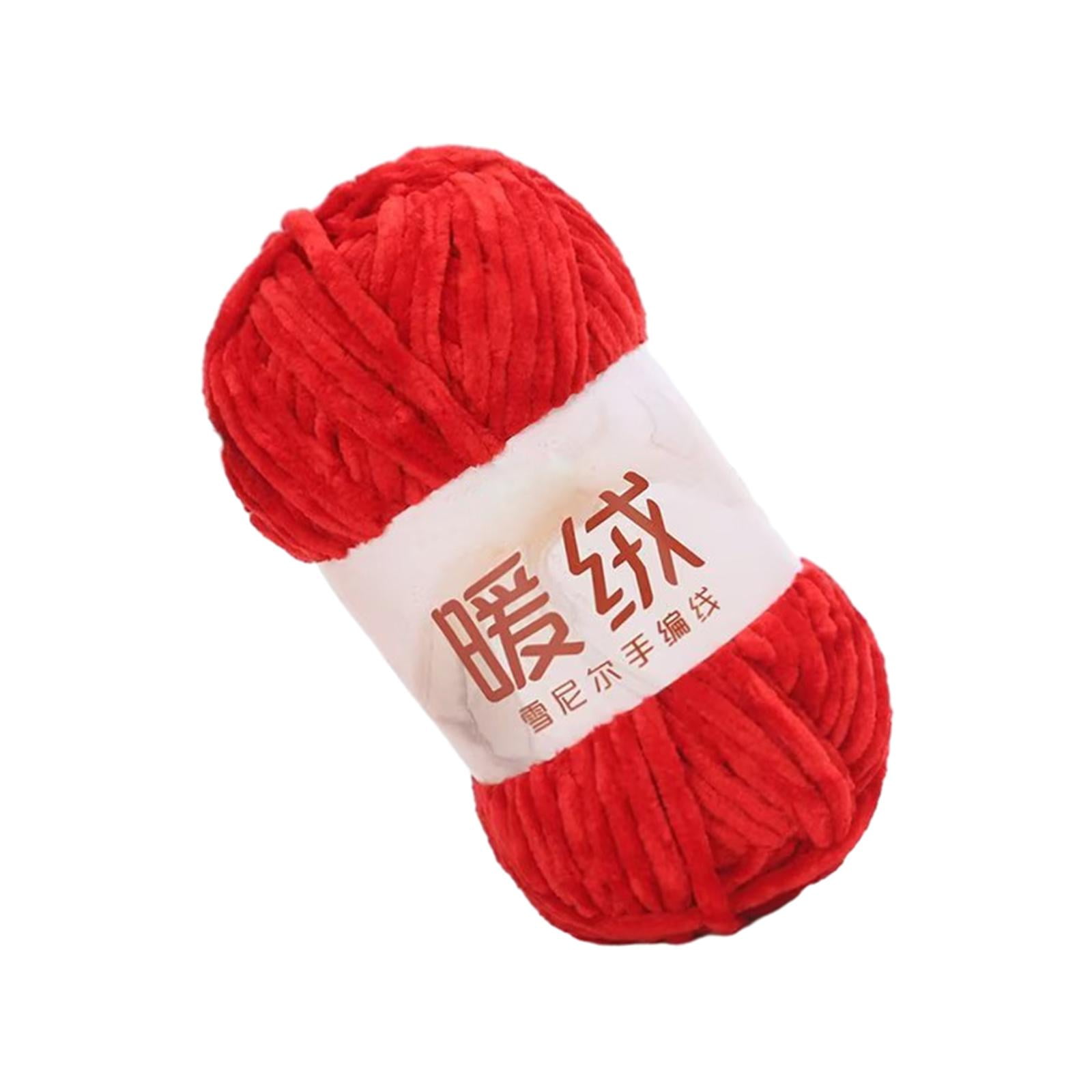 Sharprepublic 3x Chenille Yarn Velvet Yarn 100G for Crocheting 80M Super Bulky Chunky Yarn Arm Knitting Yarn for Weaving Craft Pet Bed Scarf