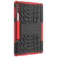 thumbnail image 4 of Case for Samsung Galaxy Tab S7 FE 2021 SM-T730 T736/S7 Plus 2020 SM-T970, Kids Shockproof High Impact Full-Body Rugged Hybrid Kickstand Drop Protective Back Cover,Red, 4 of 8