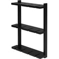 thumbnail image 2 of MyGift Black Wood Wall-Mounted Wine Glass Holder, 2 of 5