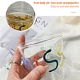 thumbnail image 3 of Vasos de cristal para beber – Auténtico artesano – Elegante juego de cristalería transparente para bebidas frías, refrescantes, bebidas, té helado, 3 of 6