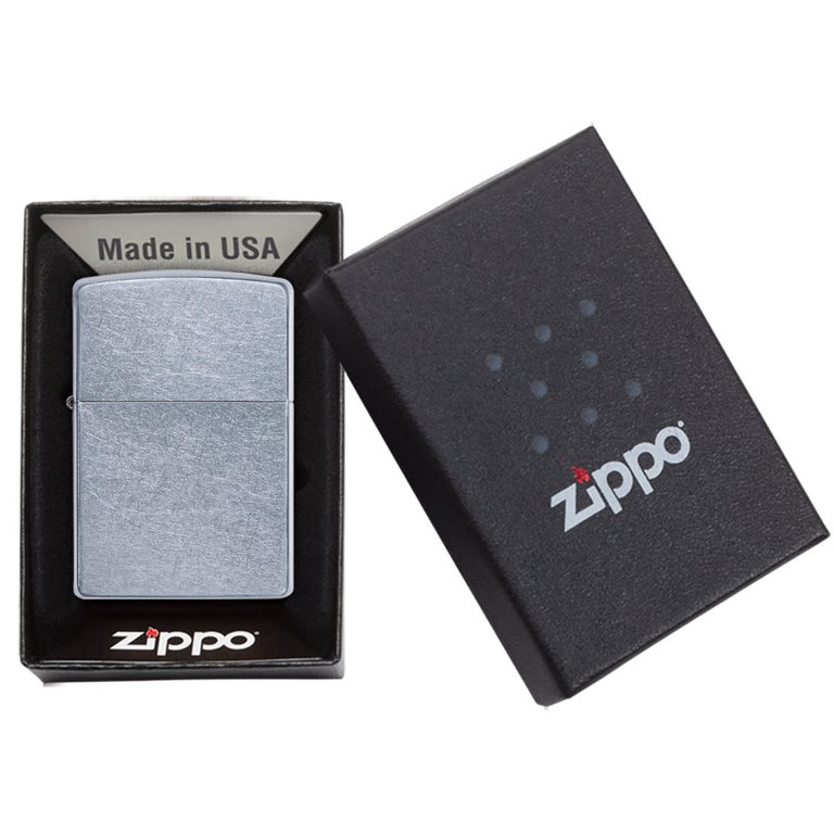 MECHERO ZIPPO STREET CHROME BASICO