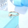 thumbnail image 5 of Rose Gold Stainless Steel Square Ring: Stylish Korean Fashion Ring for Women, Durable and Beautiful Everyday Jewelry, 5 of 5